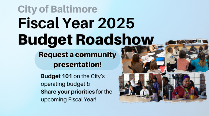 Bmore Budgets Community Association Presentation Graphic